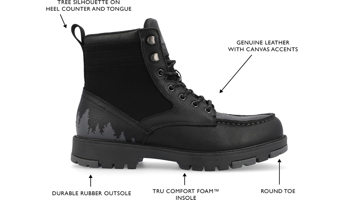 Territory Men's Timber Water Resistant Moc Toe Boot | Famous Footwear