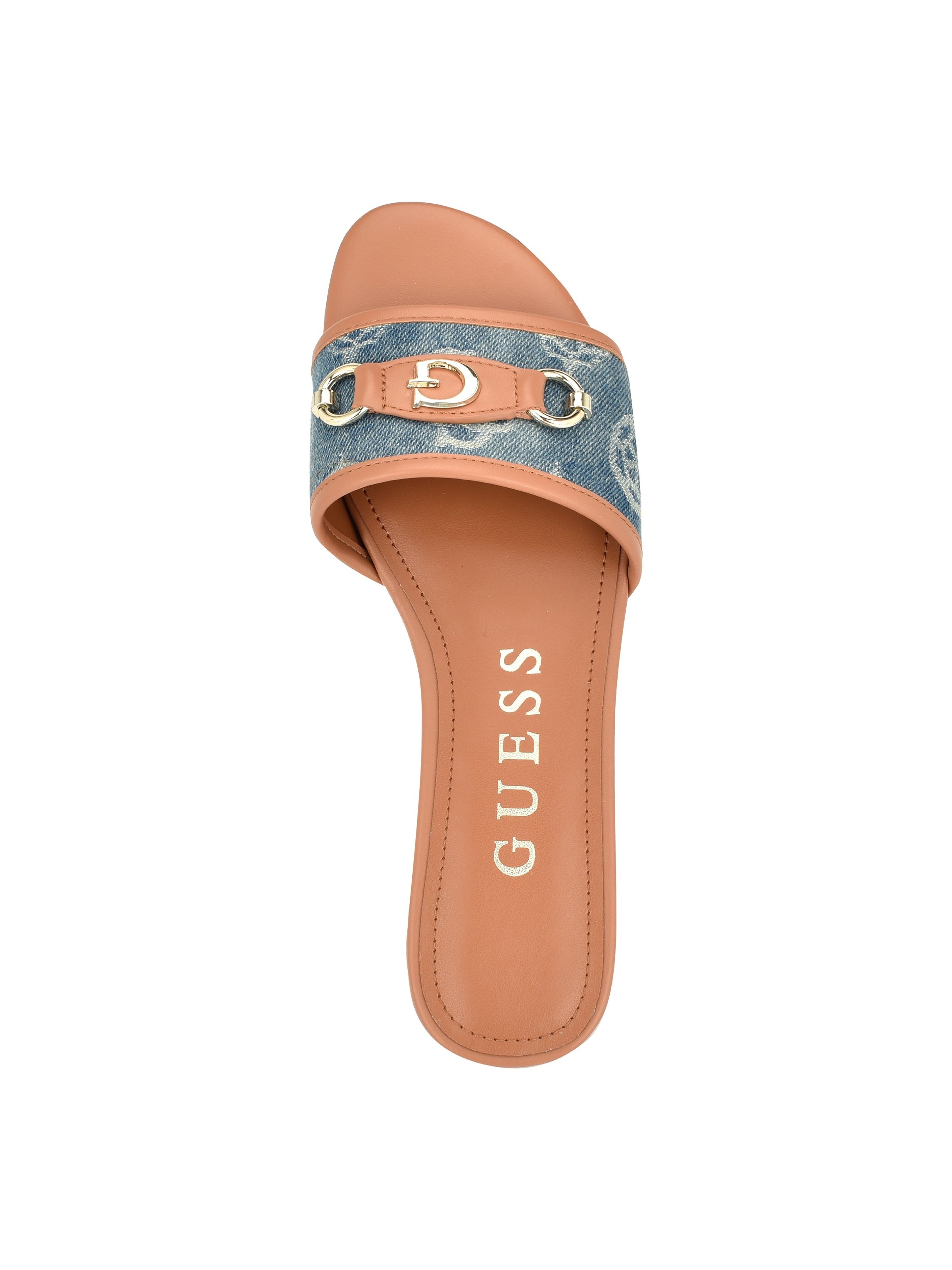 GUESS Women s Hammi Slide Sandal Famous Footwear