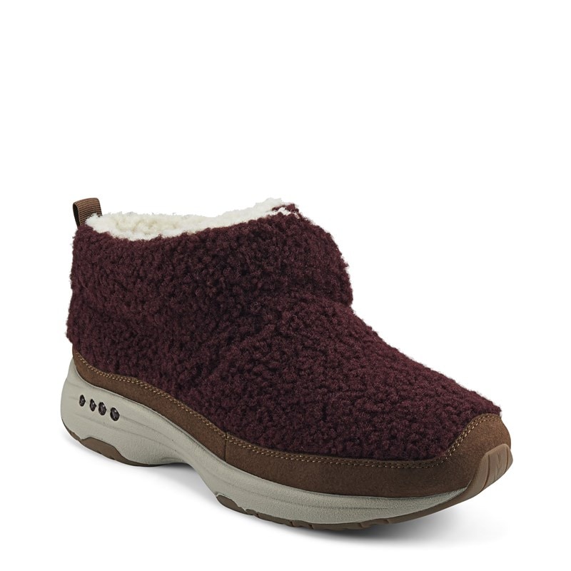 Easy Spirit Women's Trippin Medium/Wide Sneaker Boots (Dark Red/Chestnut) - Size 6.0 N