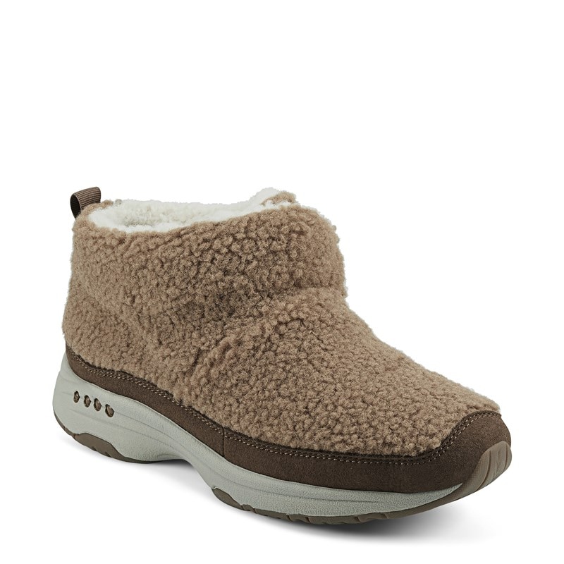Easy Spirit Women's Trippin Medium/Wide Sneaker Boots (Light Brown/Chestnut) - Size 9.0 N