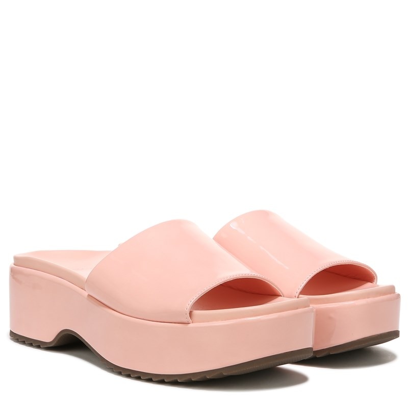 Vionic Women's Trista Platform Sandals (Rose Patent Synthetic) - Size 5.0 M