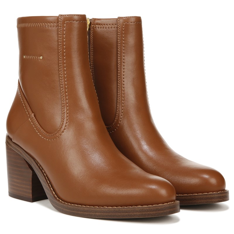 Franco Sarto Women's Abril Ankle Boots (Cognac Brown Synthetic) - Size 7.5 M
