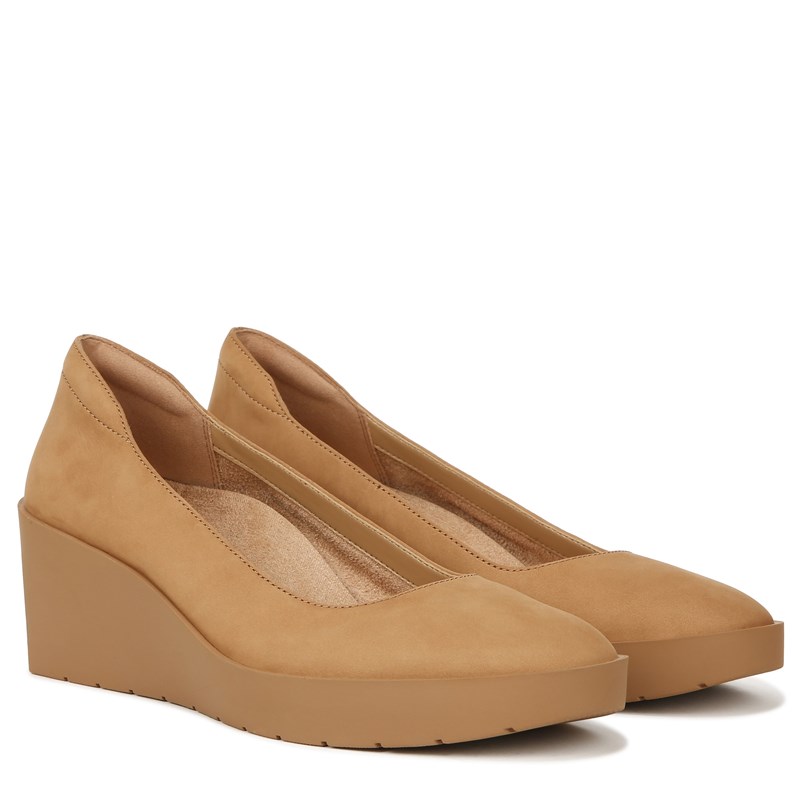 Vionic Women's Sereno Wedge Slip On Sandals (Brown Nubuck Leather) - Size 11.0 W