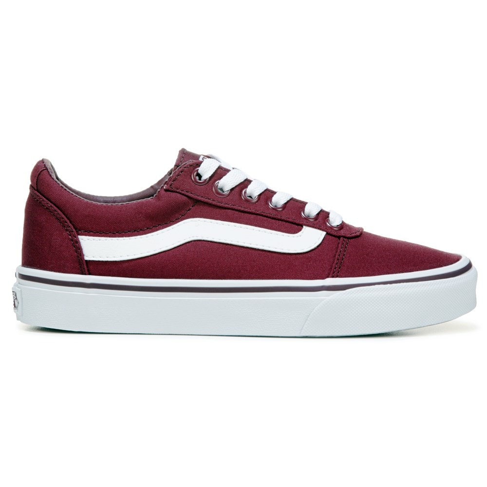 Vans ward burgundy top womens