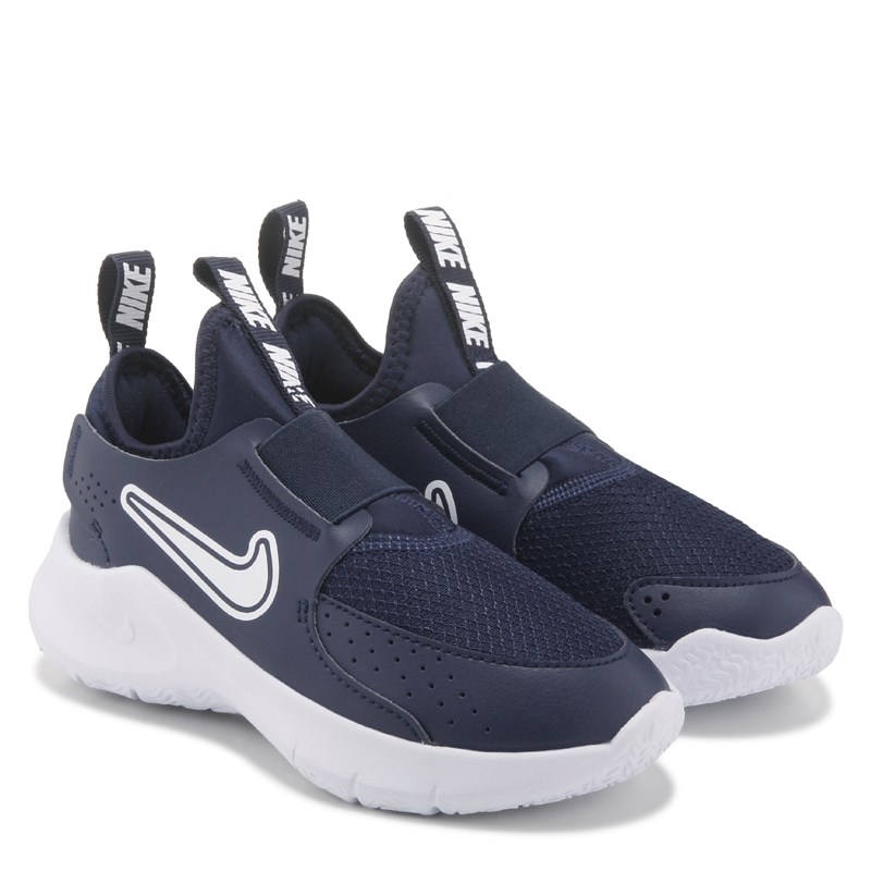 Nike Kids' Flex Runner 3 Slip On Running Shoe Toddler/Little Kid Shoes (Navy/White) - Size 9.0 M