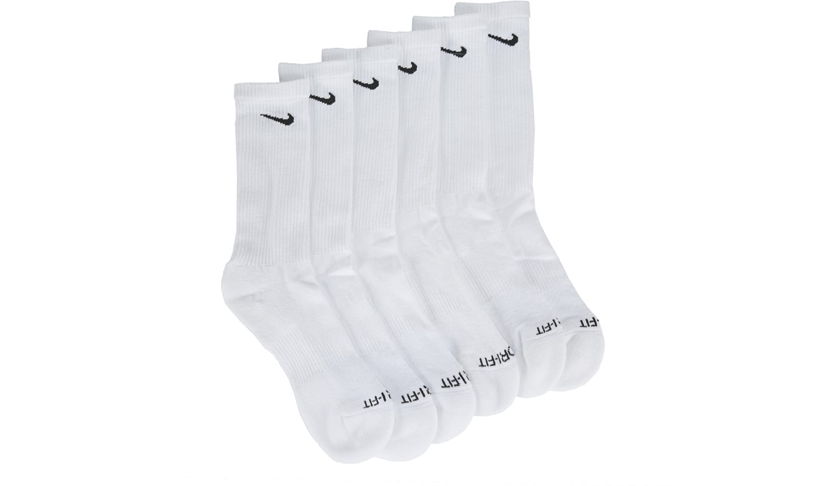 nike socks white 6 pack