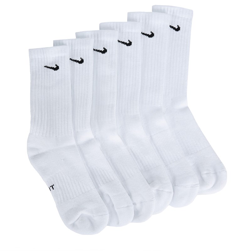 6 Pack Youth Medium Cushioned Crew Socks
