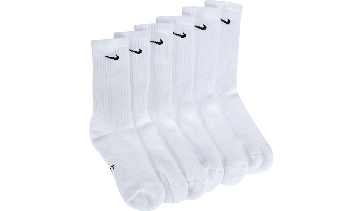 white crew nike socks