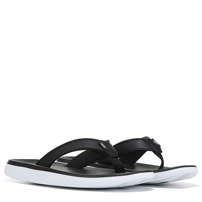 Nike Women's Bella Kai Flip Flop Sandals (Black/Silver Silve) - Size 8.0 M