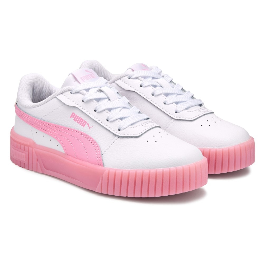 Puma Carina 2.0 Jelly Bean Little Kids Sneakers White 12