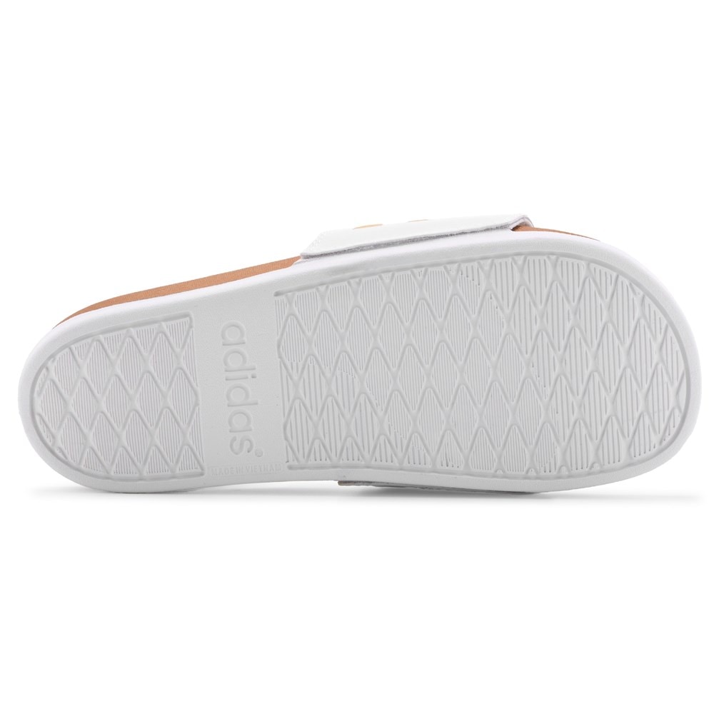 Adidas Women s Adilette Comfort Slides White White Gold