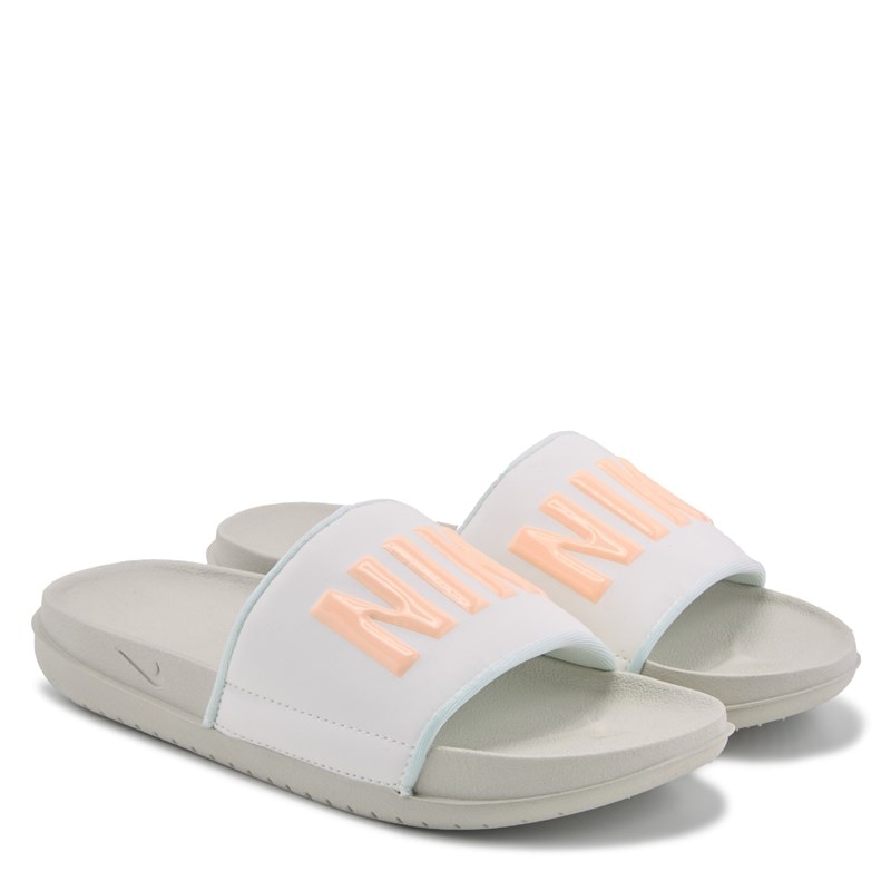 Nike Women's Offcourt Slide Sandals (Sail/Crimson Tint/Light Bone) - Size 9.0 M