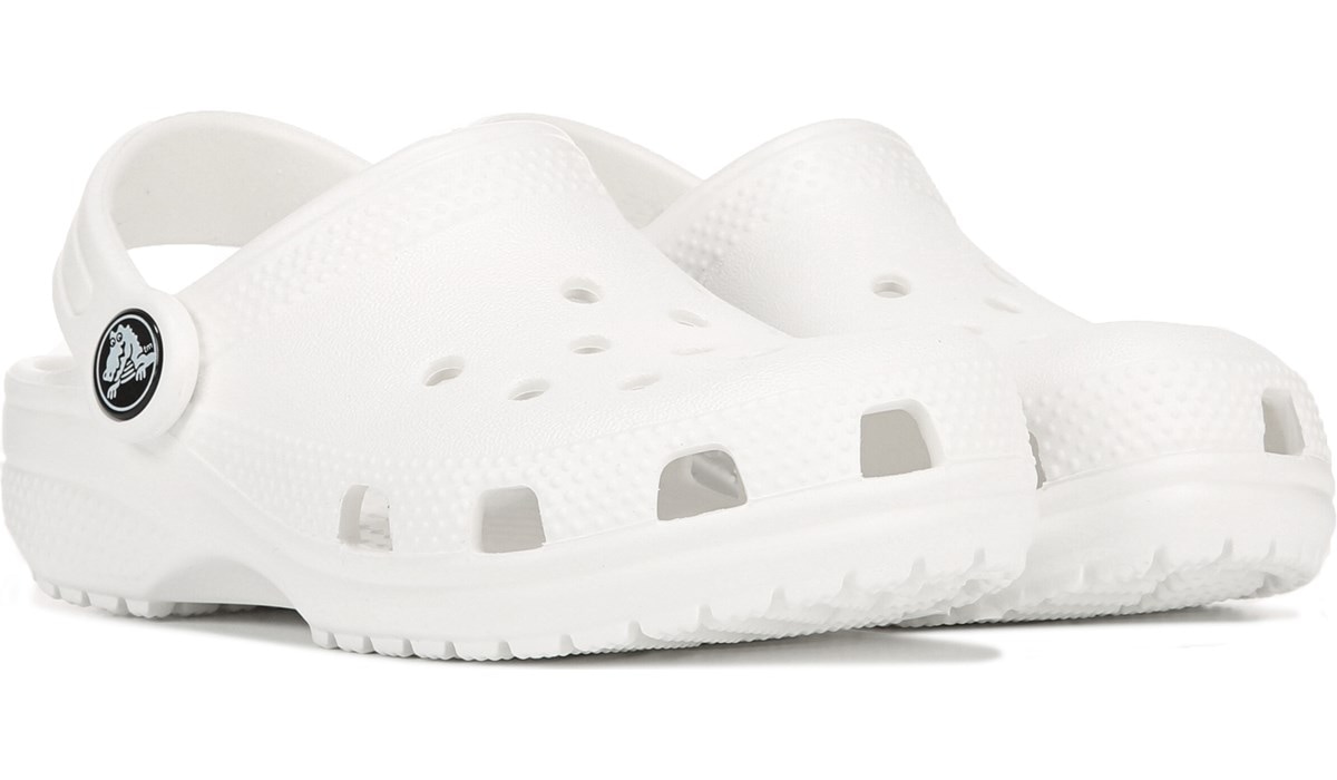 white crocs kids size 4
