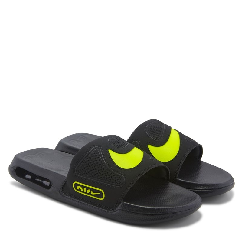 Nike Men's Air Max Cirro Slide Sandals (BLACK/VOLT) - Size 10.0 M -  DC1460