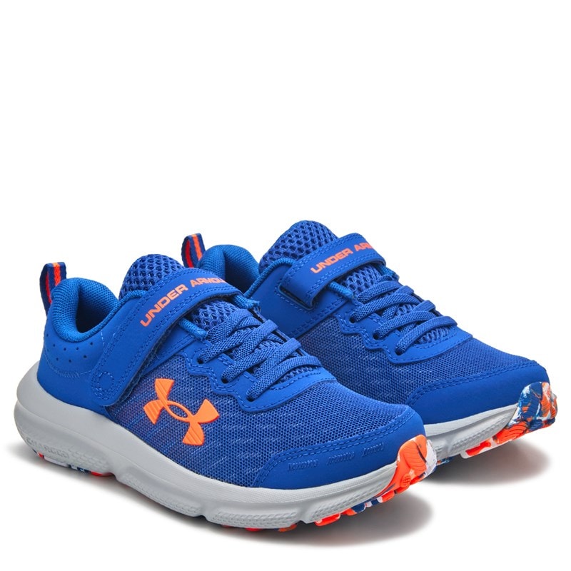 Under Armour Kids' Assert 10 Running Shoe Little Kid Shoes (Blue/Orange) - Size 13.0 W