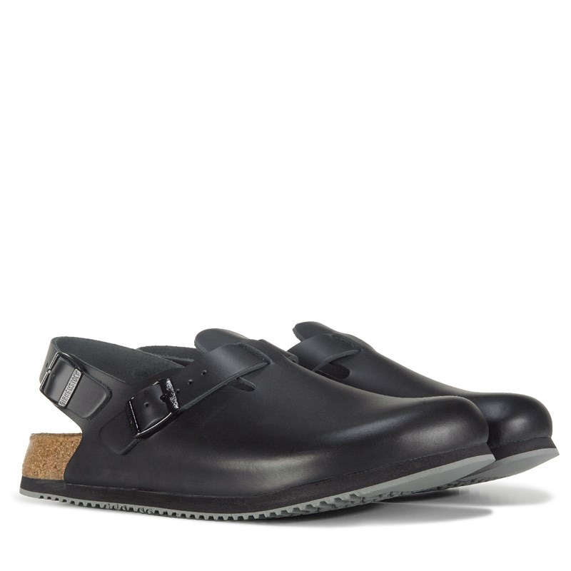 Birkenstock Tokio Slip-Resistant Work Slip-On Shoes (Black) - Size 12.0 M