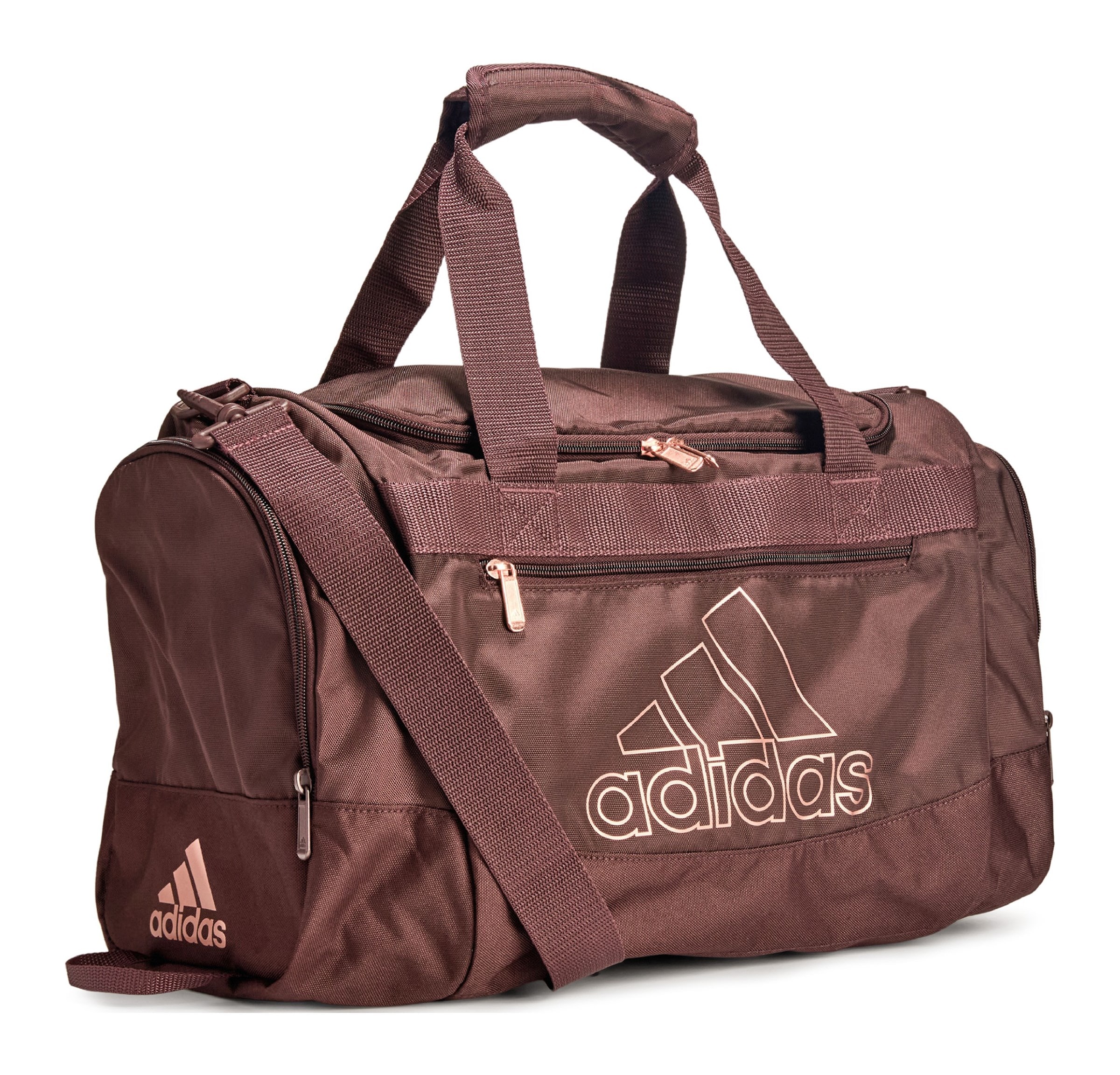 Adidas Defender IV Small Duffel Bag Shadow Brown Rose Gold