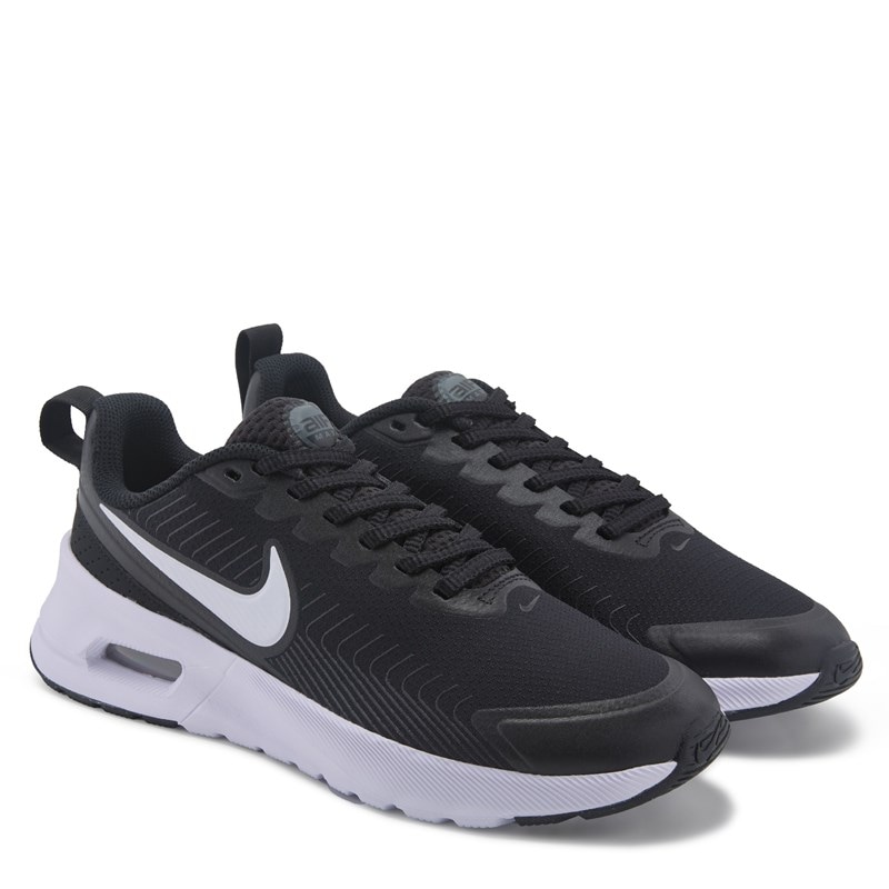 Nike Men's Air Max Nuaxis Sneakers (Black/White) - Size 9.5 M