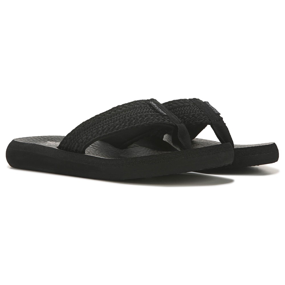 Skechers Sandals Women's High LoopDLoop Sandals Yoga Foam Black