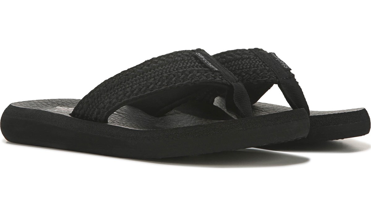Asana Flip Flop Sandal Black, Sandals 