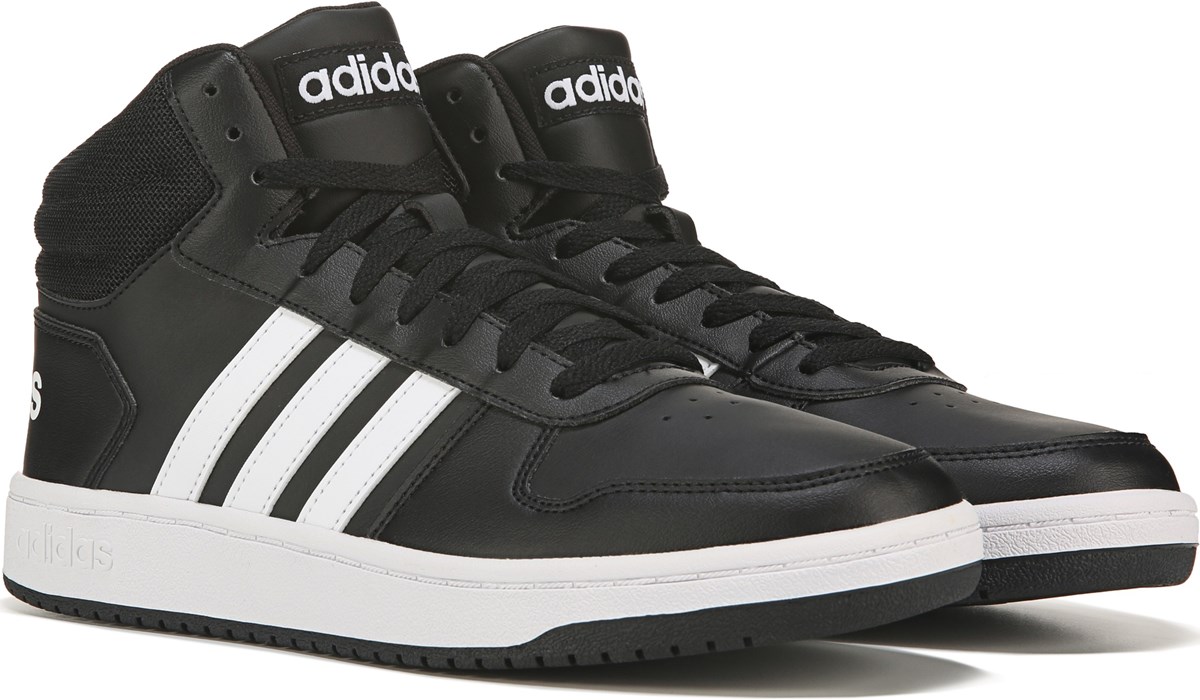black and white adidas shoes high tops