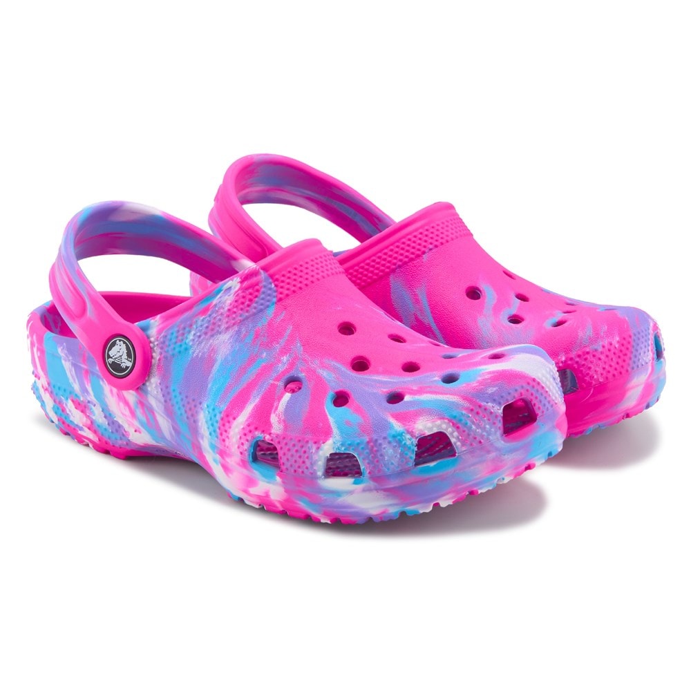 Crocs Kids Marbled Classic Clog Little Big Kid Famous Footwear