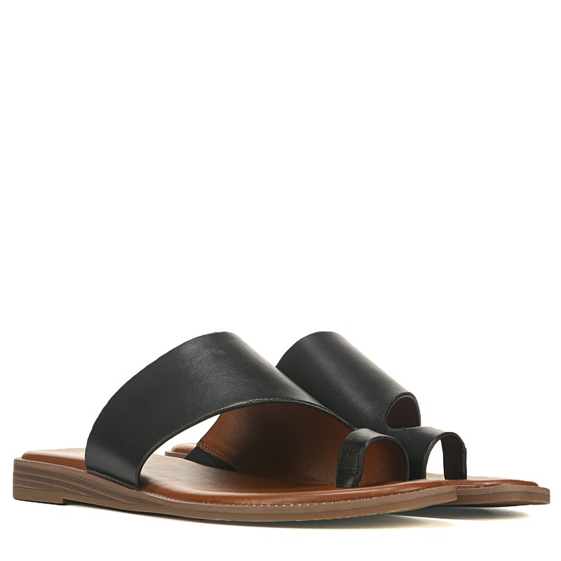 Franco Sarto Women's Gillie Toe Loop Slide Sandals (Black) - Size 8.5 M