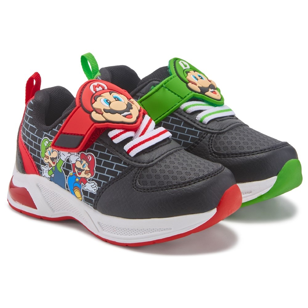 Super Mario Kids Mario Light Up Sneaker Toddler Little Kid Famous Footwear