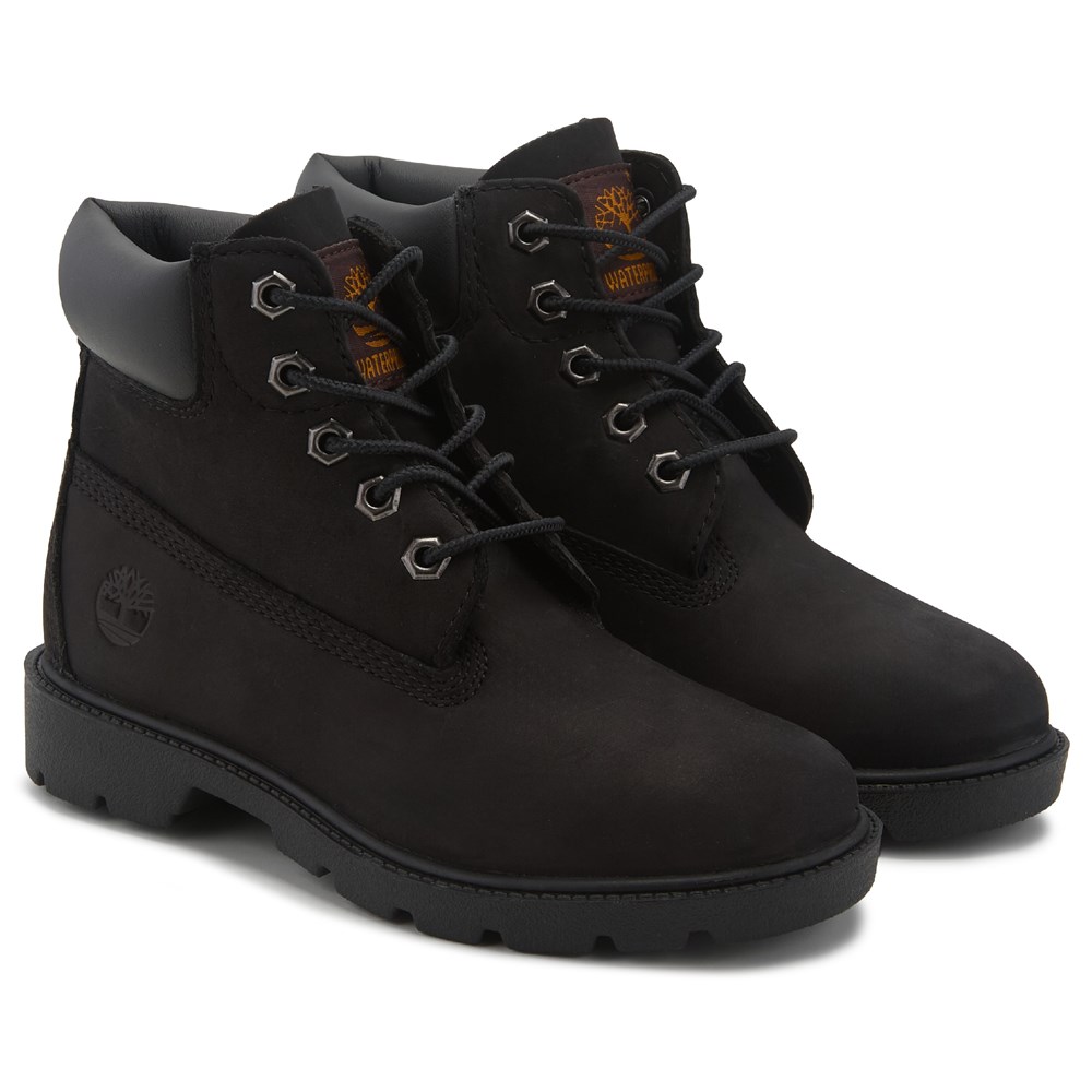 All black timberlands kids deals