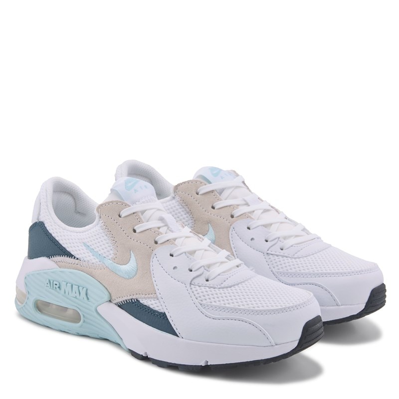 Nike Women's Air Max Excee Sneakers (White/Black/Blue) - Size 9.0 M