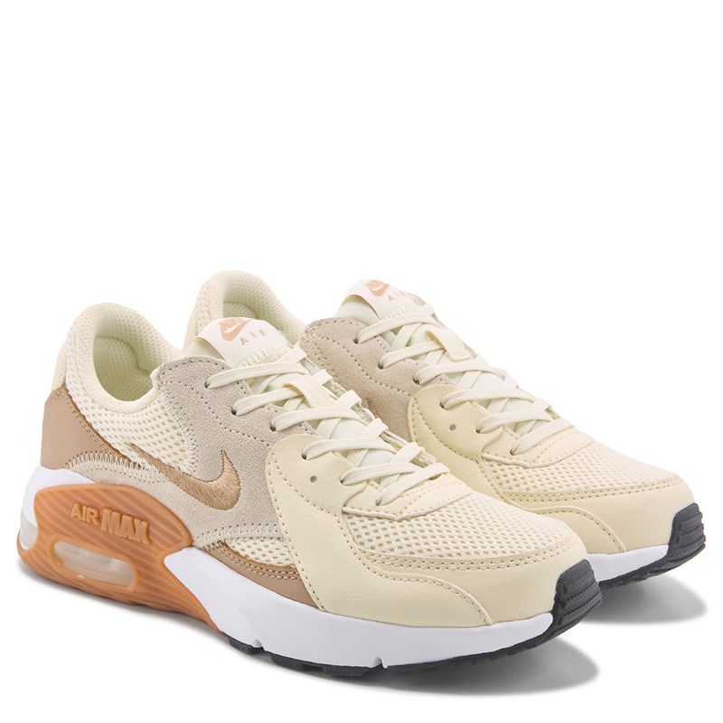 Nike Women's Air Max Excee Sneakers (Off White/Tan/Gum) - Size 9.0 M