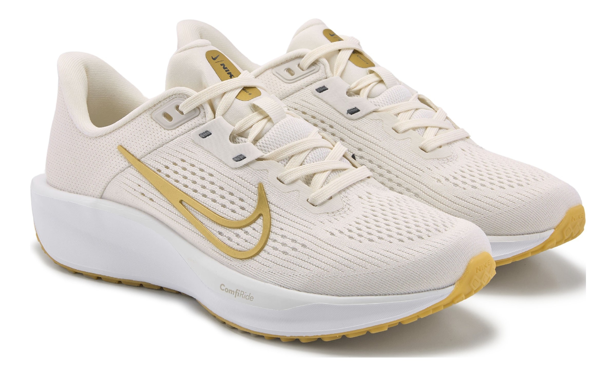 Nike womens gold running shoes hotsell