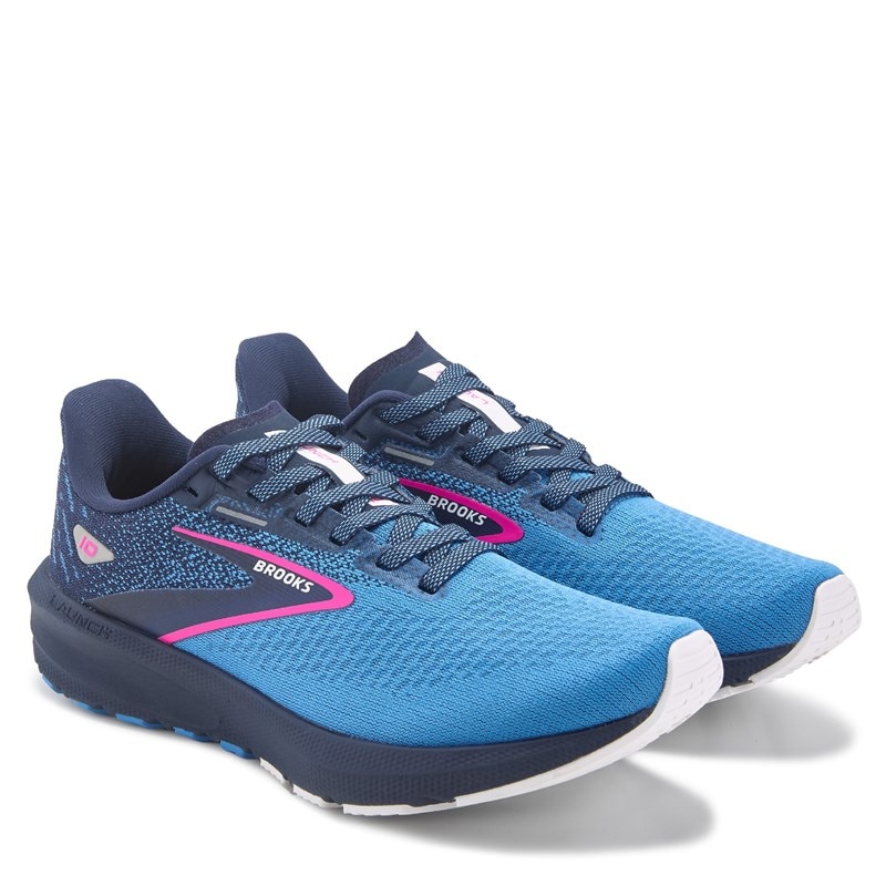 Brooks Women's Launch 10 Running Shoes (Blue/Pink) - Size 6.0 M