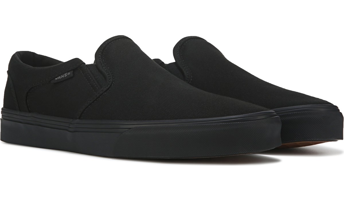 Vans Men's Asher (Canvas) Skate Shoe, Black