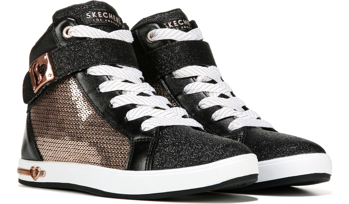 Skechers Shoutouts - Steal The Runway Black / Rose Gold - Size 12.0