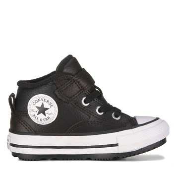 Black leather converse outlet toddler