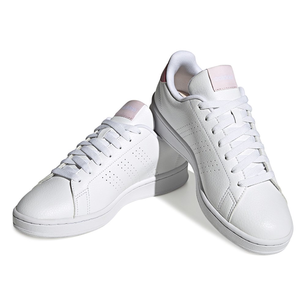 Adidas Women's Advantage Tennis Shoe, White/White