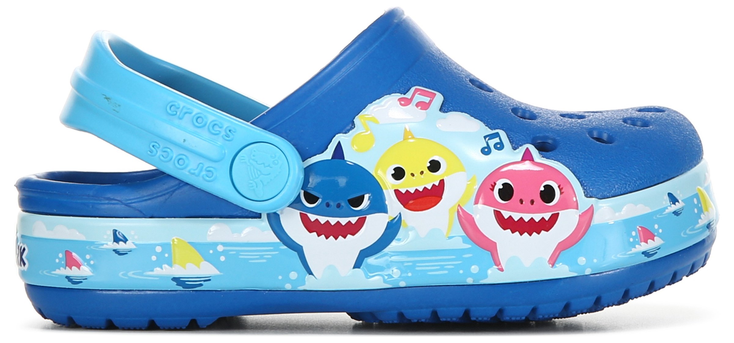 Shark crocs discount