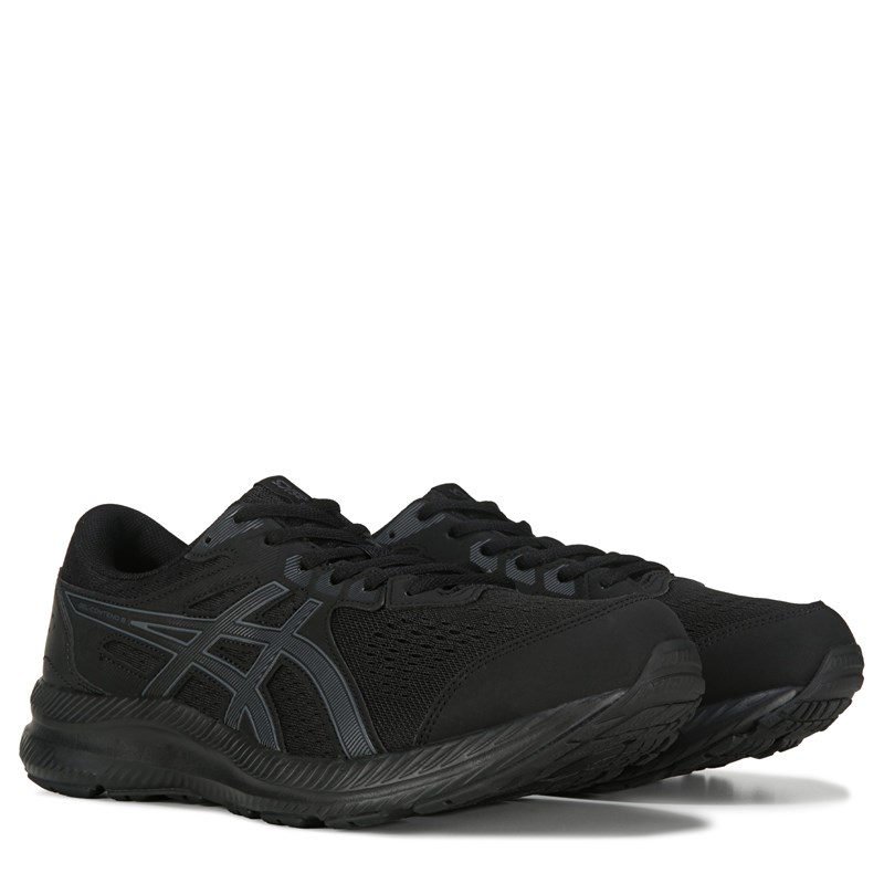 ASICS Men's Gel Contend 8 Running Shoes (Black/Carrier Grey) - Size 12.0 4E