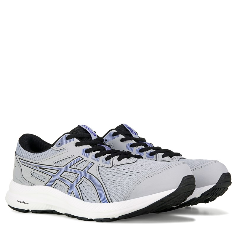 ASICS Men's Gel Contend 8 Running Shoes (Grey/Blue) - Size 15.0 4E