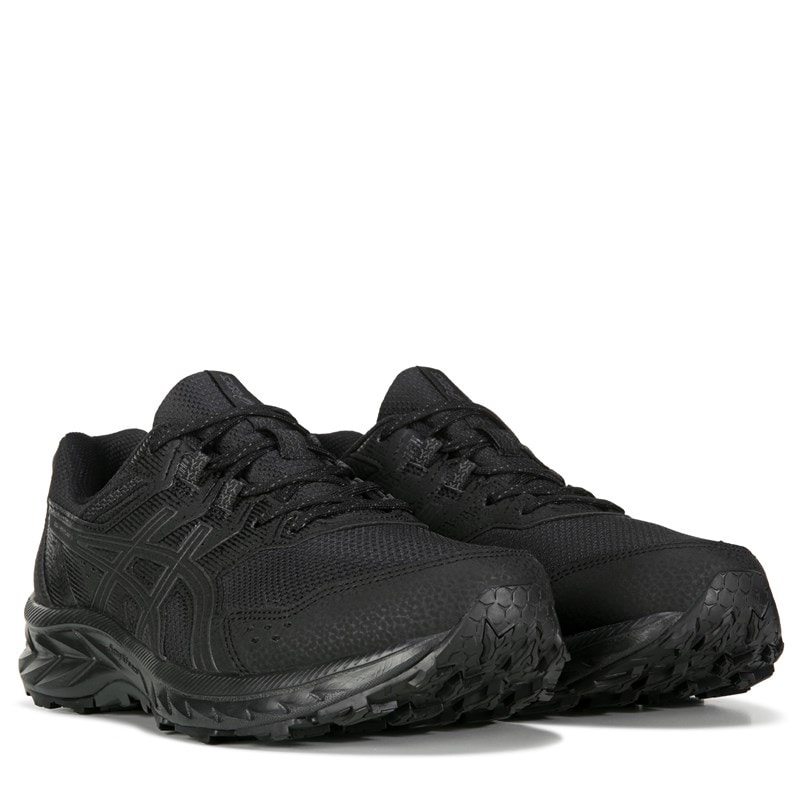 ASICS Men's Gel-Venture 9 Medium/Wide Trail Running Shoes (Black/Black Wide) - Size 14.0 4E