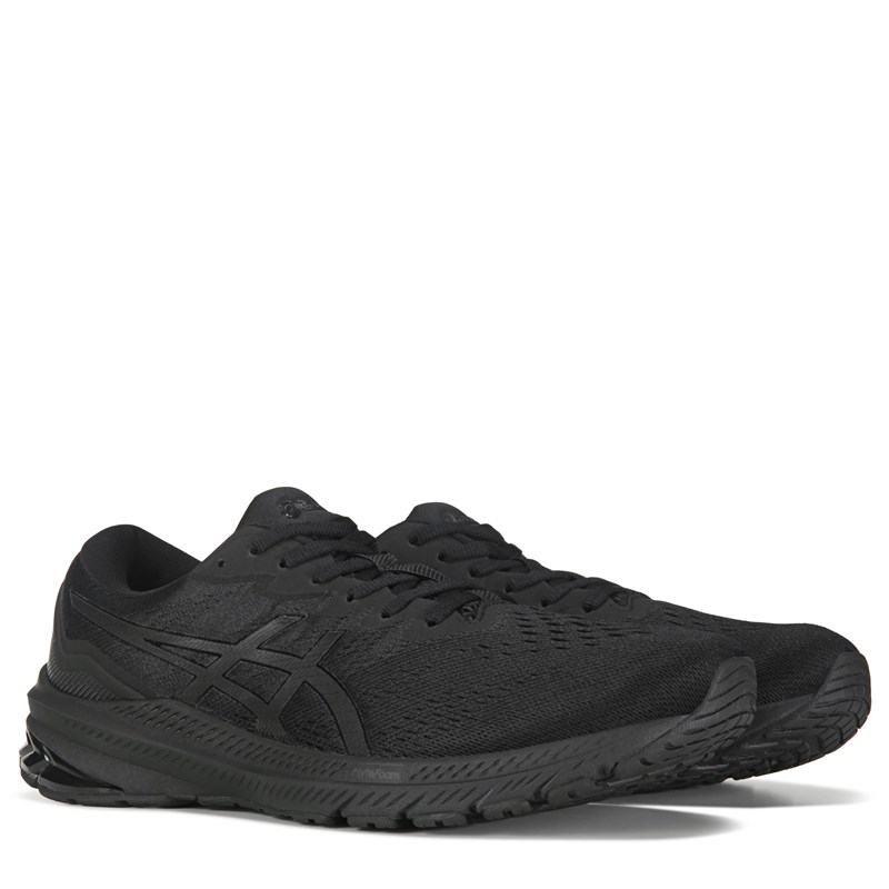 ASICS Men's Gt 1000 11 Medium/Wide Running Shoes (Black/Black) - Size 8.0 D
