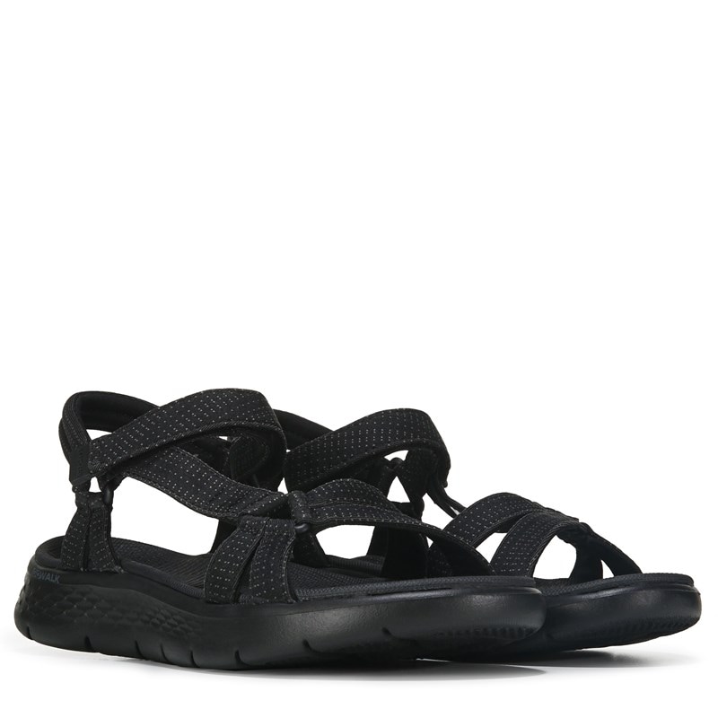 UPC 196642993890 product image for Skechers Women's Go Walk Flex Sublime Sandals (Black) - Size 10.0 M | upcitemdb.com