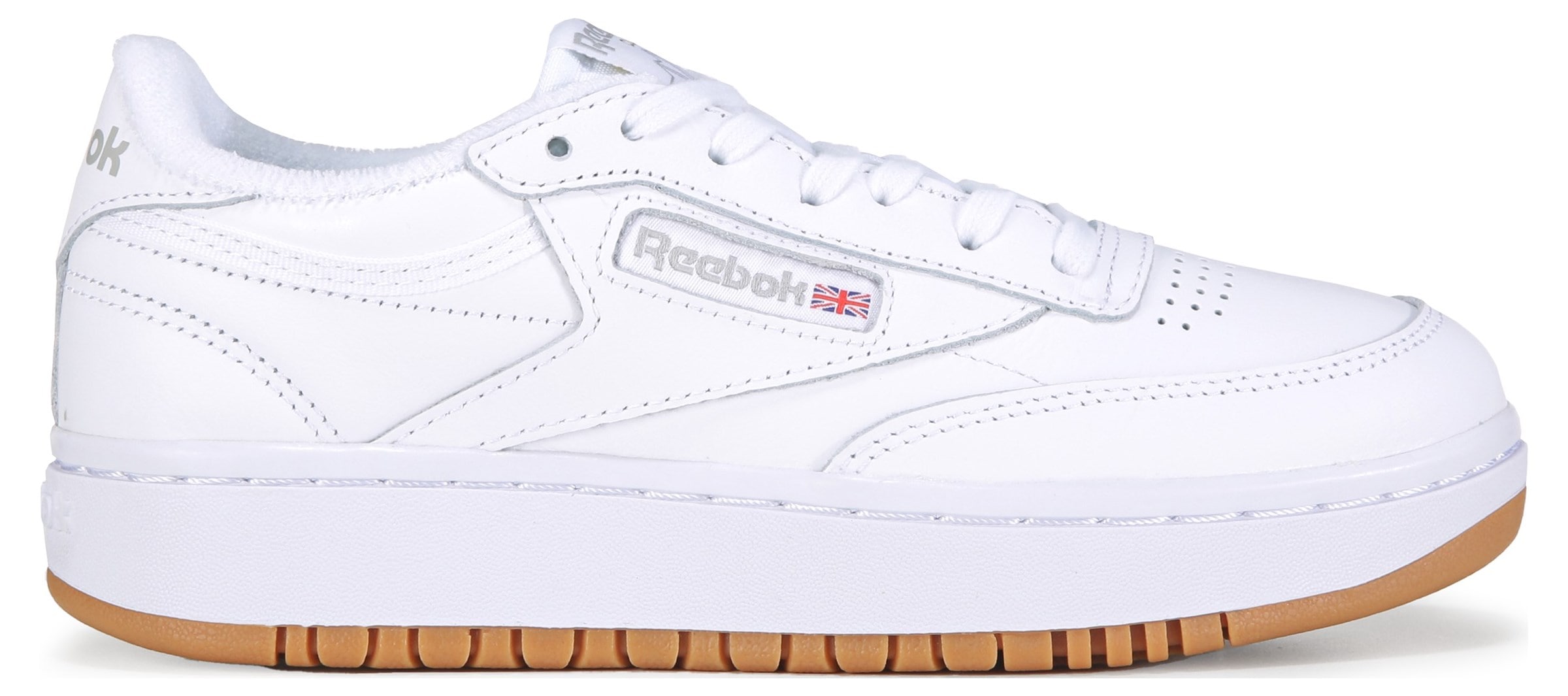 Reebok Club C Double Tennis Shoes, Women's Size 7.5 M, White