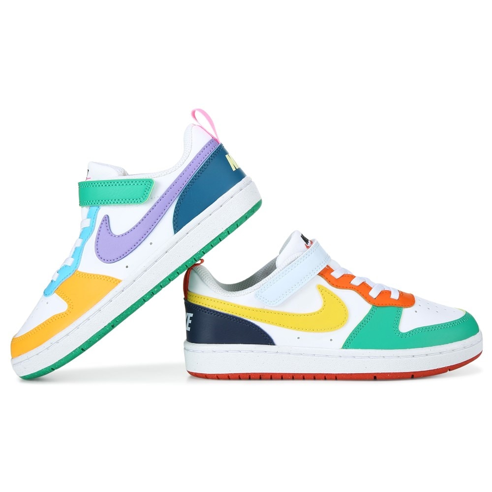 Nike Kids\' Court Borough Little Kid | Recraft Top Sneaker Footwear Low Famous