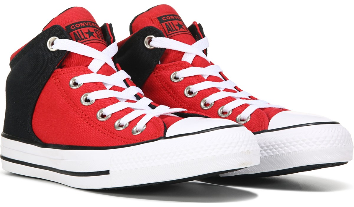 all star converse black and red