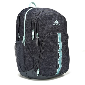 grey and teal adidas backpack