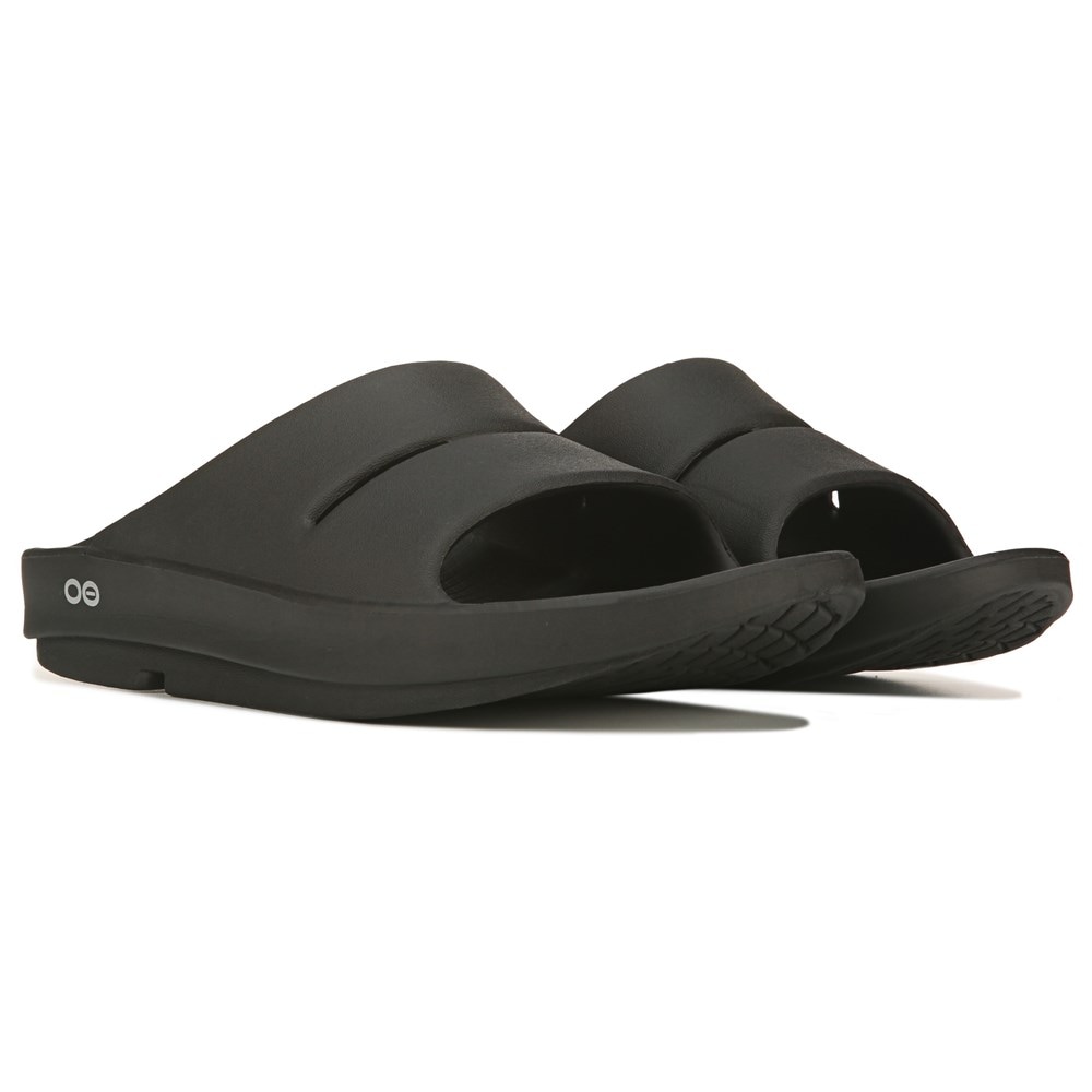  OOriginal Sandal, Black - Mens Size 13, Womens Size 15 -  Lightweight Recovery Footwear - Reduces Stress On Feet, Joints & Back -  Machine Washable