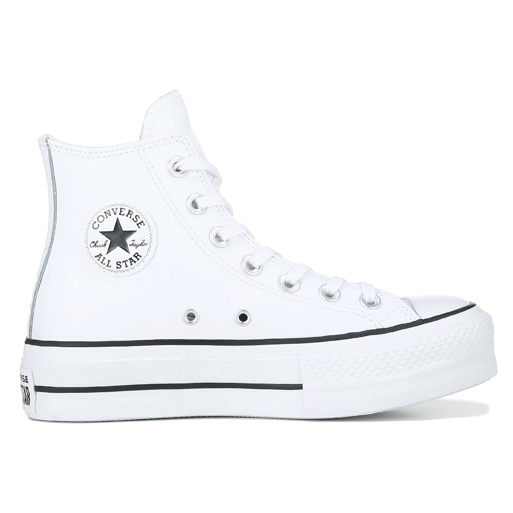 Converse all star high cheap top platform sneaker white