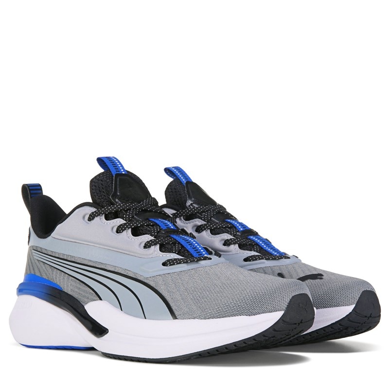 Puma Men's Hyperdrive Profoam Speed Running Shoes (Grey/Black/Blue) - Size 12.0 M